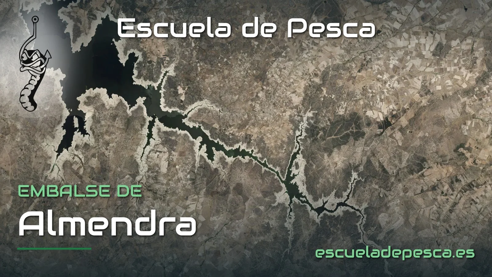 Vista aérea del embalse de Almendra