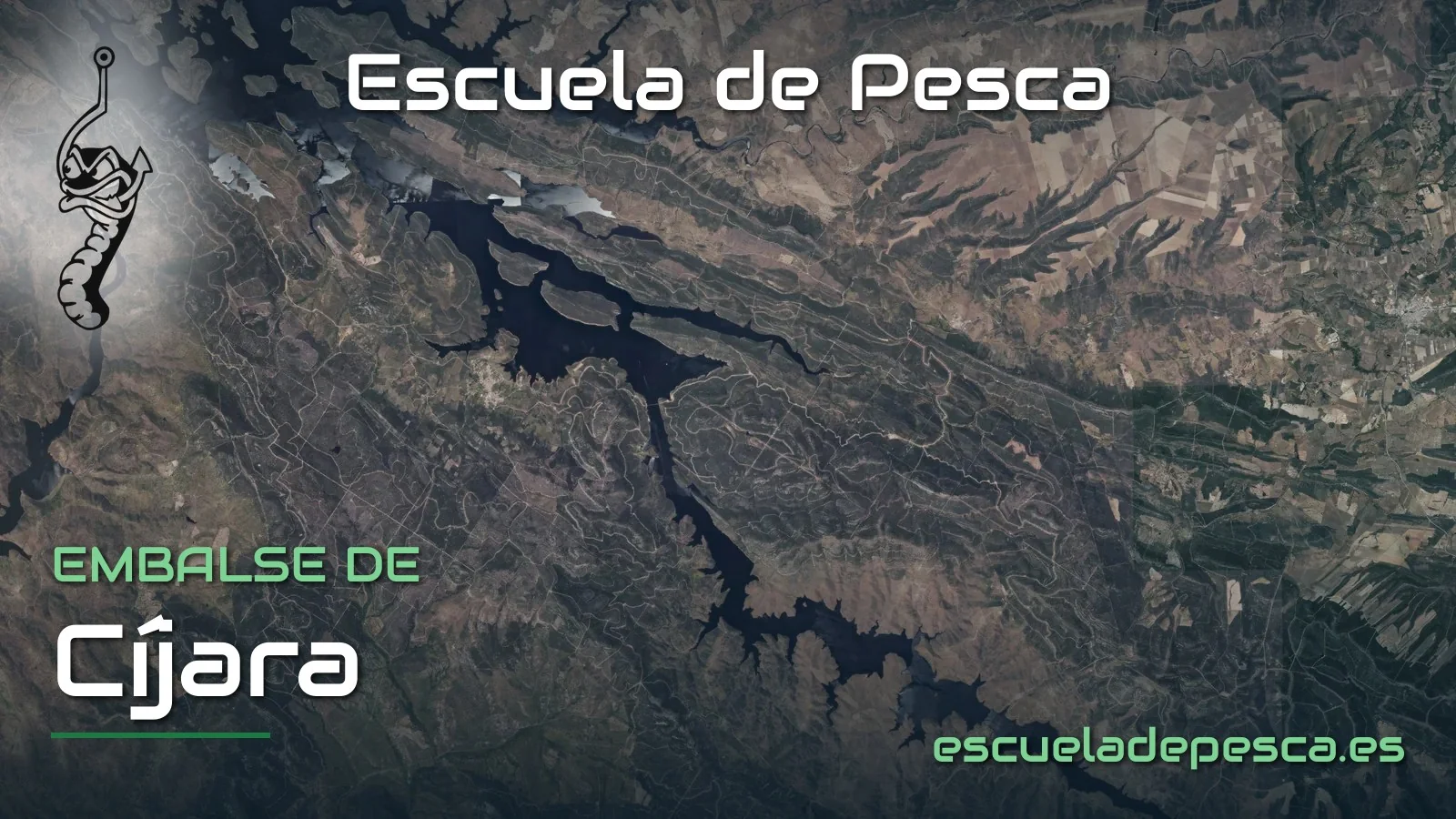 Vista aérea del embalse de Cíjara