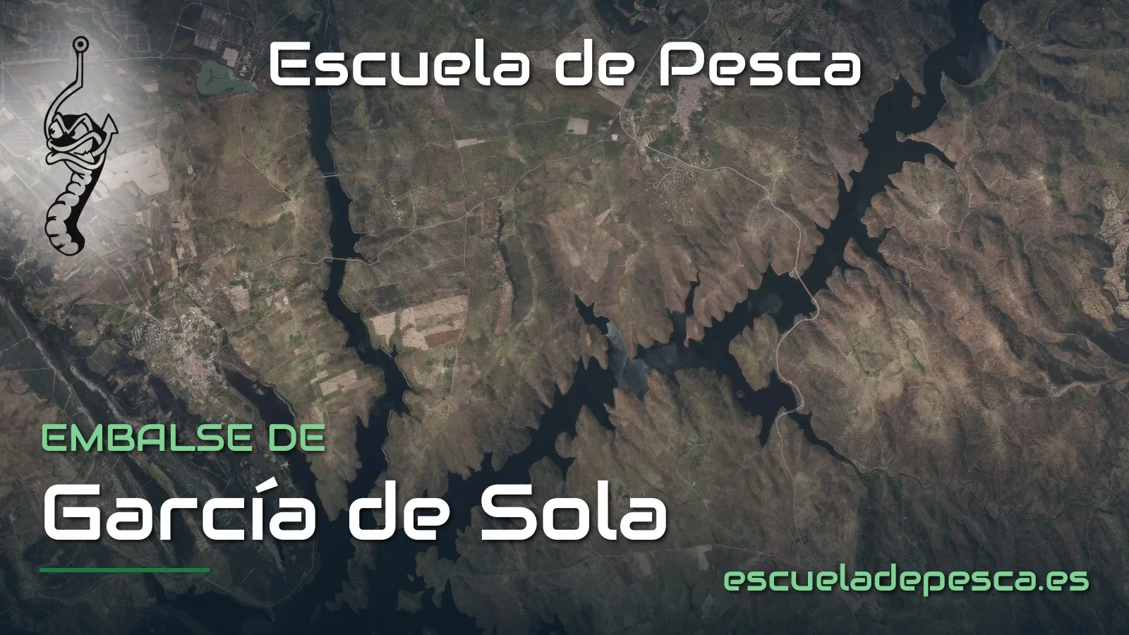 Vista aérea del embalse de García de Sola