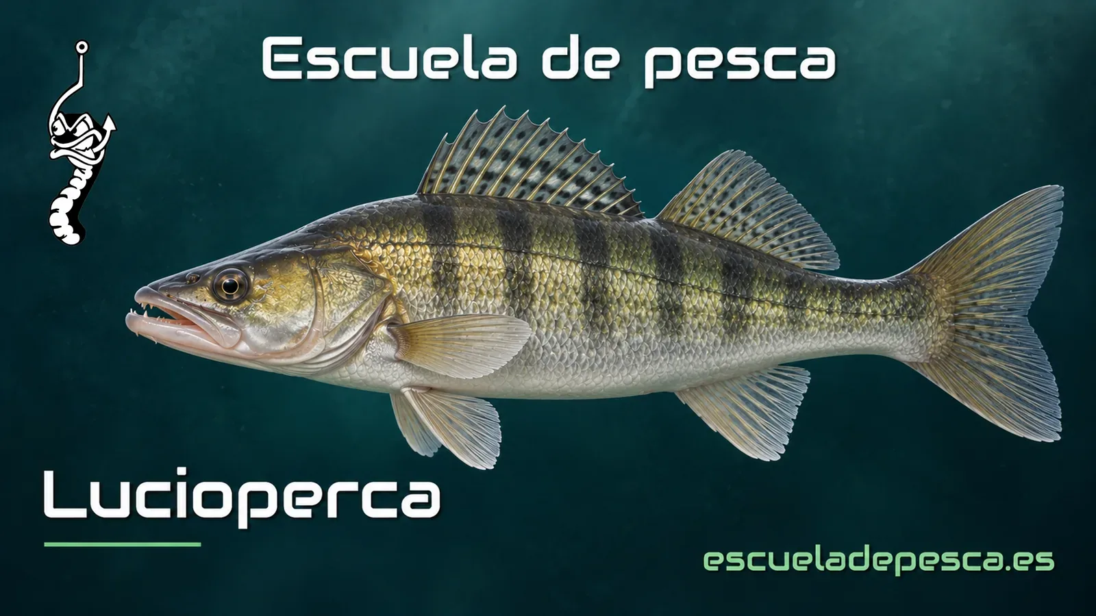 Ilustración de lucioperca — Escuela de Pesca