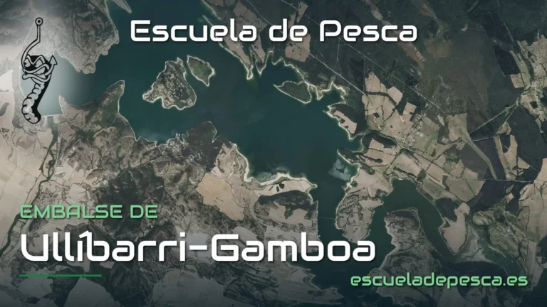 Vista aérea del embalse de Ullíbarri-Gamboa