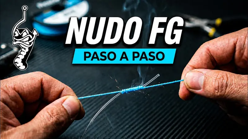 Miniatura del vídeo «🧵 Cómo hacer el NUDO FG paso a paso (Unión Trenzado y Fluorocarbono)» de Escuela de Pesca